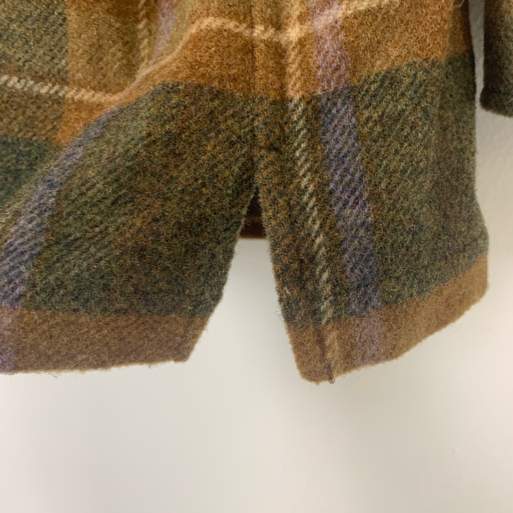 SOLD Vintage L.L Bean Wool Plaid Zip Shirt Jacket - Picture 8 of 9
